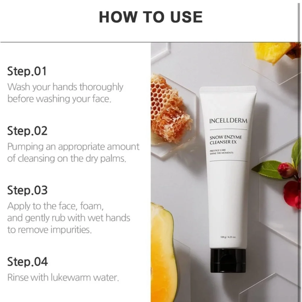 Riman Incellderm Snow Enzyme Cleanser EX 120g / 4.34 fl oz